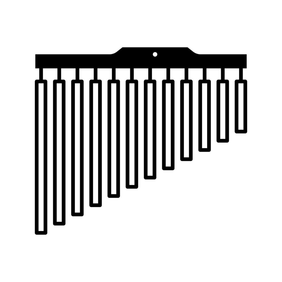 ícone de vetor de instrumento musical de carrilhões