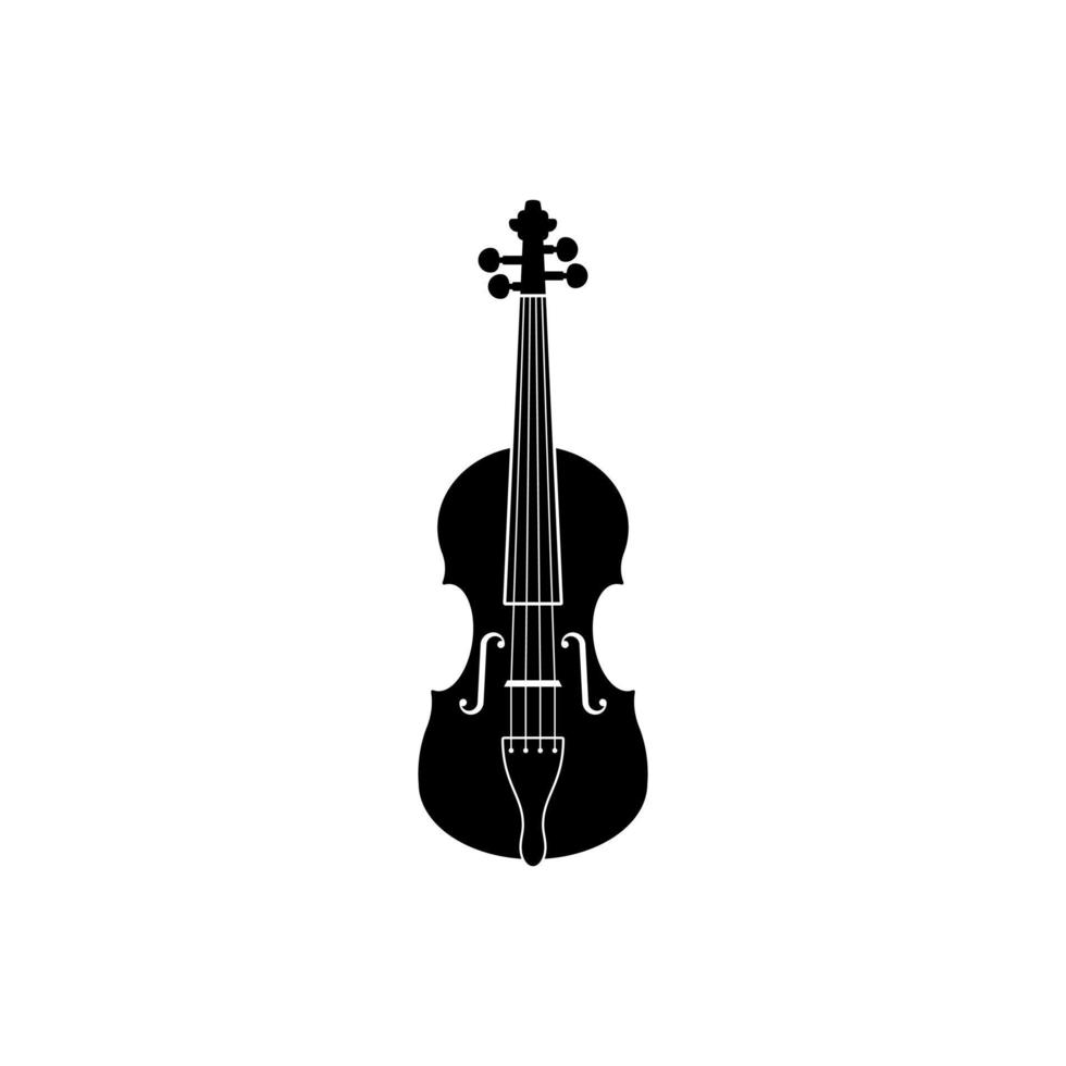 ícone de vetor de contrabaixo de violino violoncelo violino