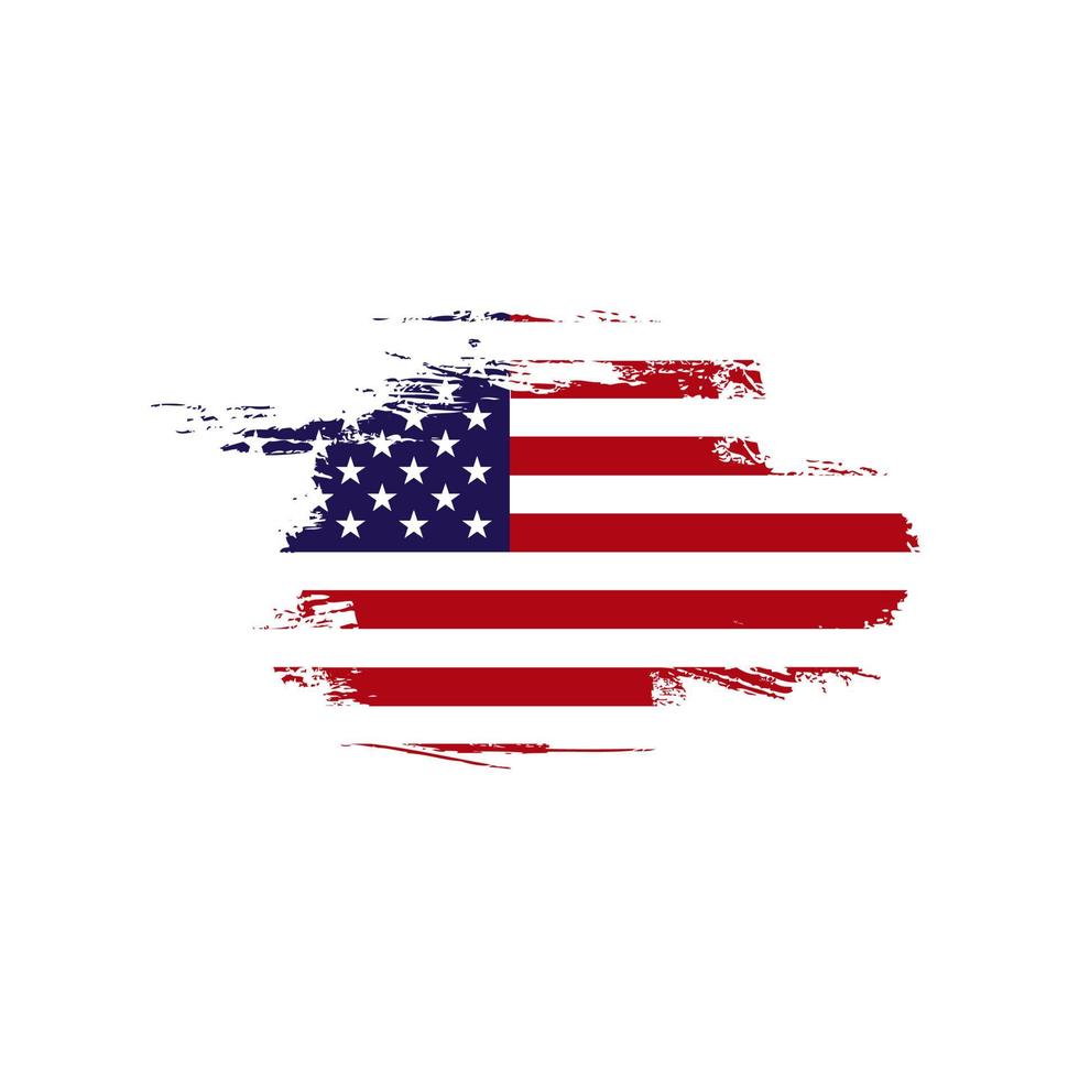 vetor de bandeira americana grunge