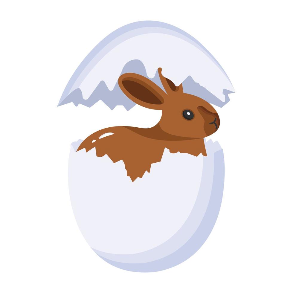 um ícone de coelhinho da páscoa em estilo isométrico vetor