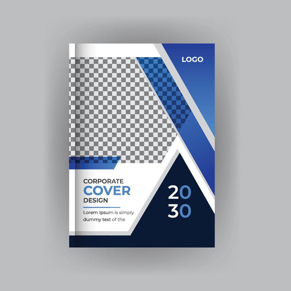 modelo de design de capa de livro de folheto de negócios corporativos vetor