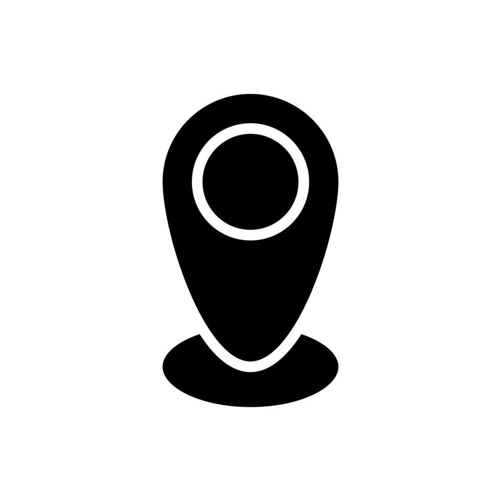 ícone de vetor de localização de pino