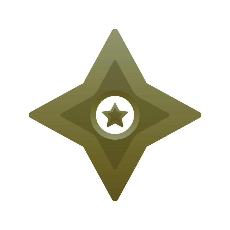 ícone de modelo de design de elemento de logotipo estrela shuriken vetor