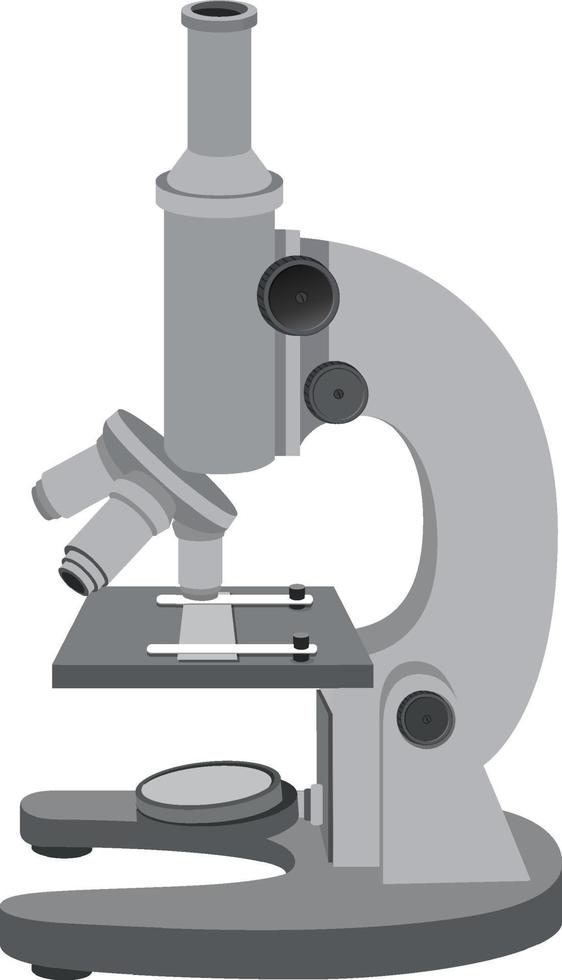 design de desenho animado de microscópio isolado vetor