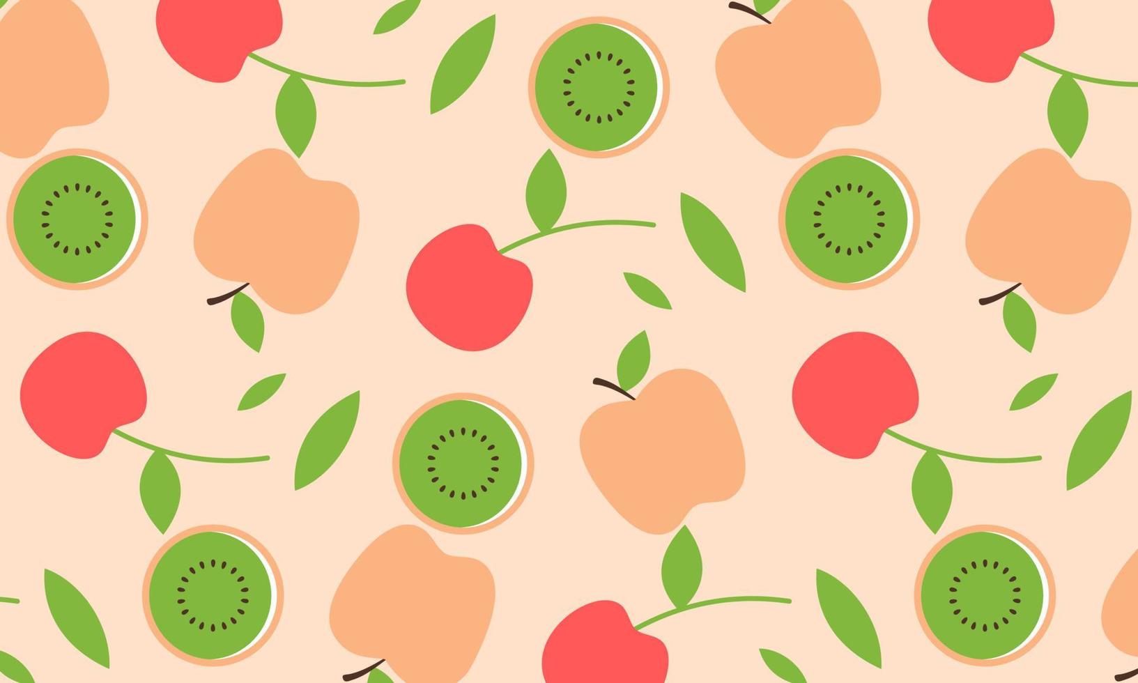 coleção de frutas em ilustrações de estilo desenhadas à mão plana vetor