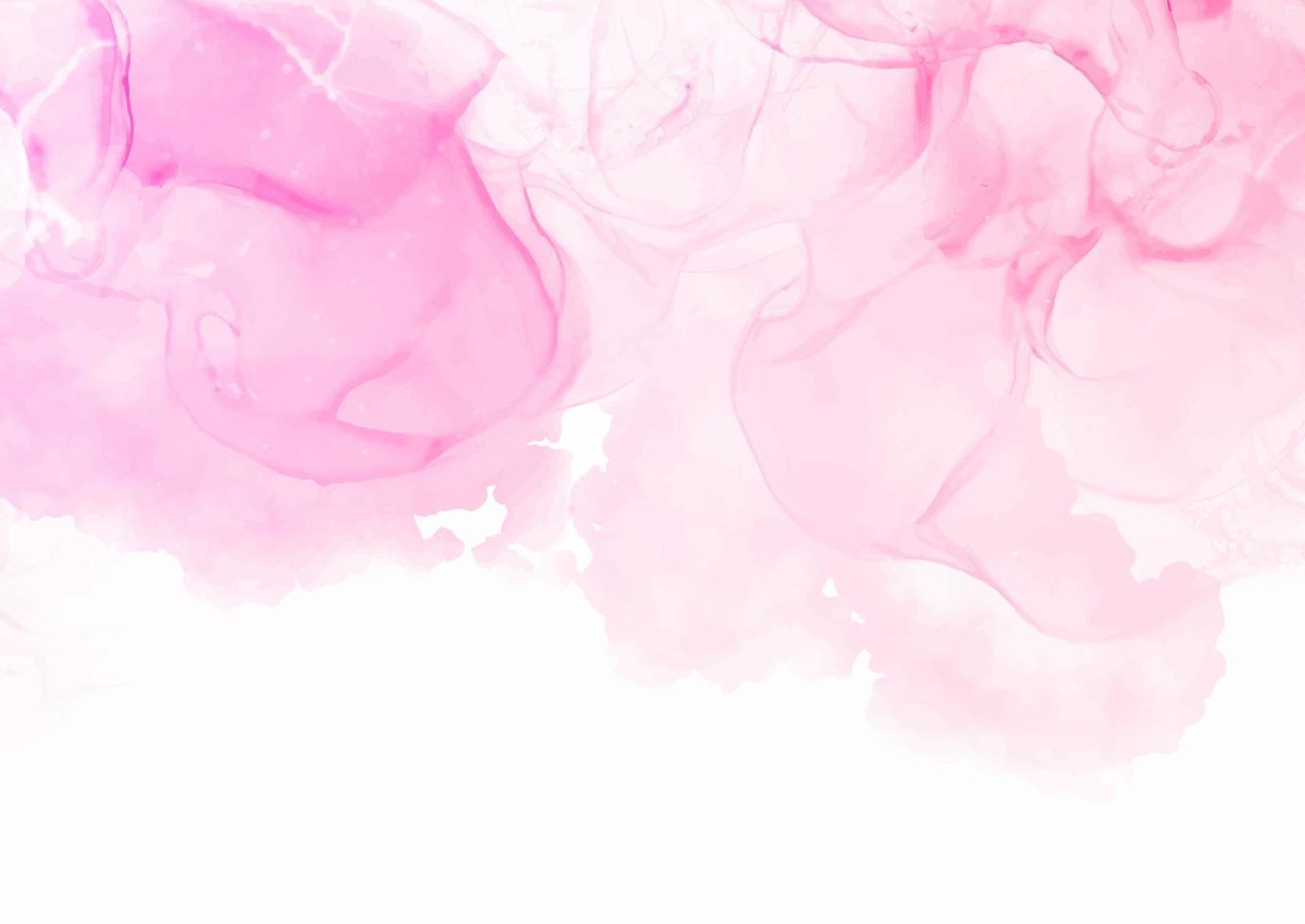 elegante fundo pintado em aquarela rosa vetor