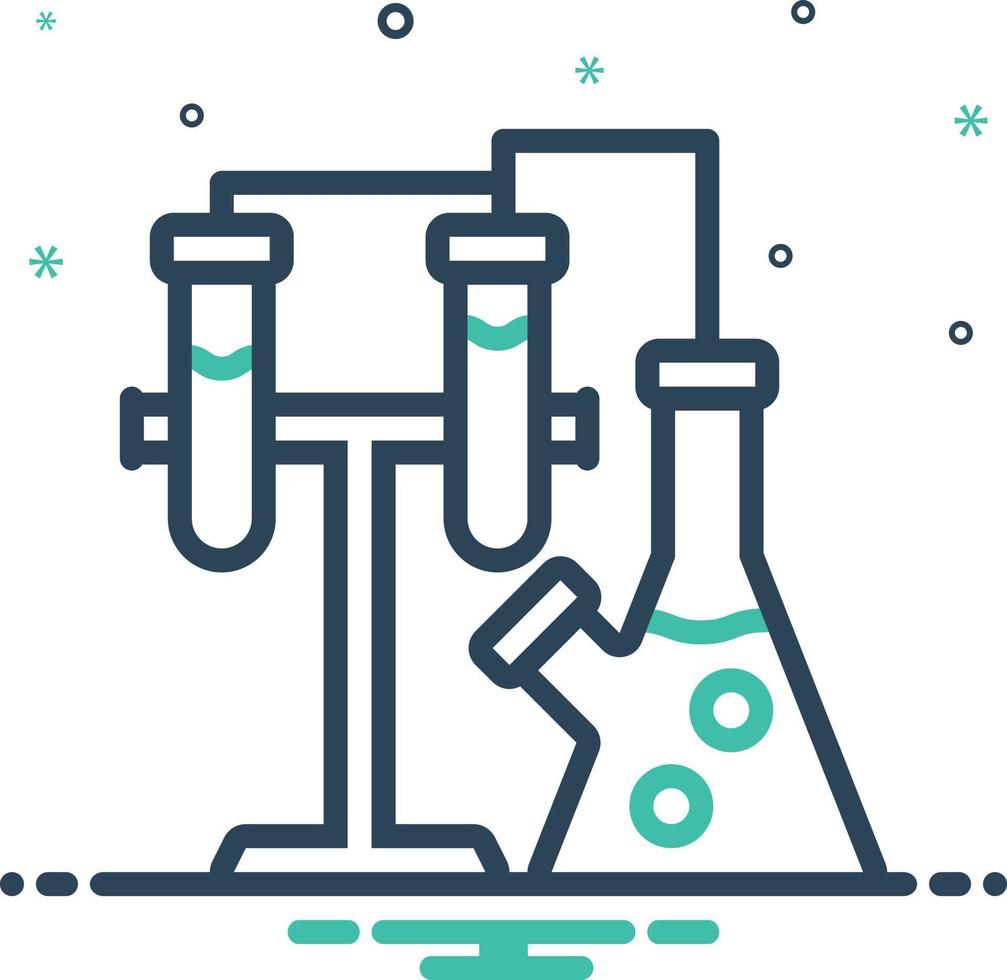 ícone de mistura para química vetor