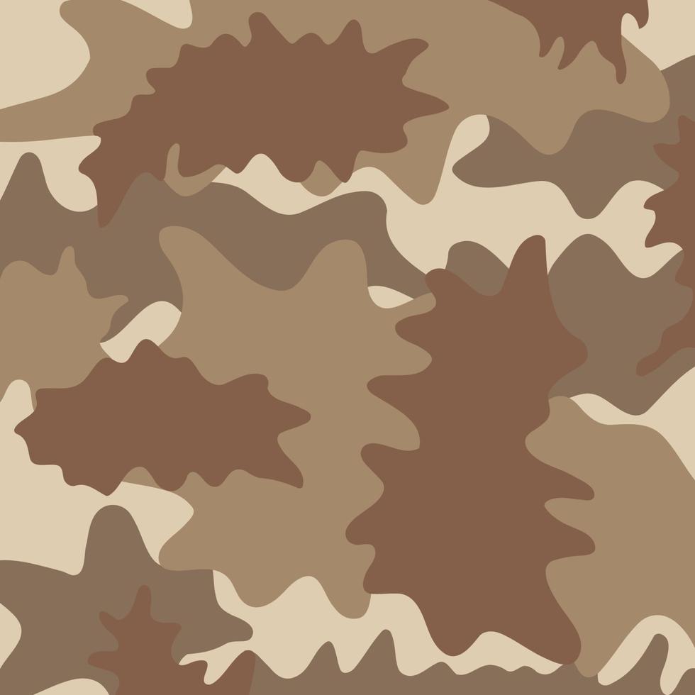 padrão de camuflagem do exército do deserto marrom abstrato vetor