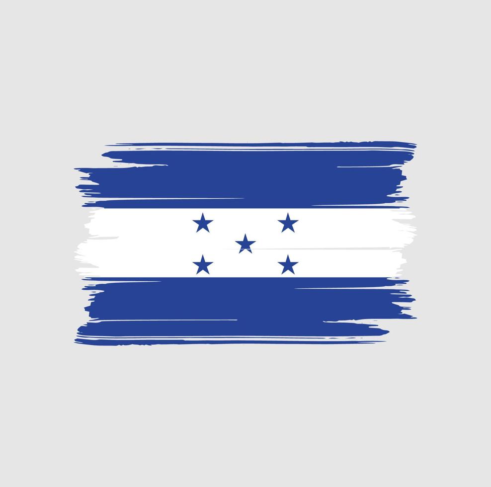 escova de bandeira de honduras. bandeira nacional vetor