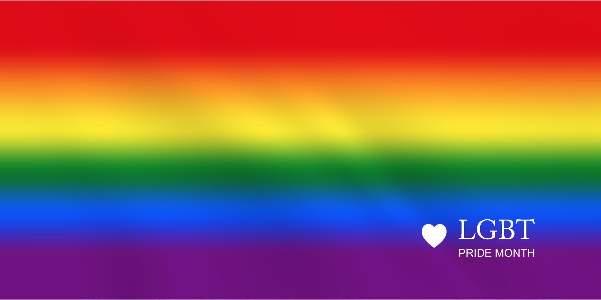ilustração da bandeira do arco-íris. símbolo do mês do orgulho. vetor