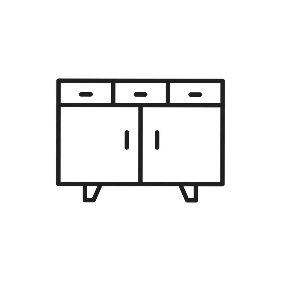 móveis de armário de vetor para site, apresentação, símbolo