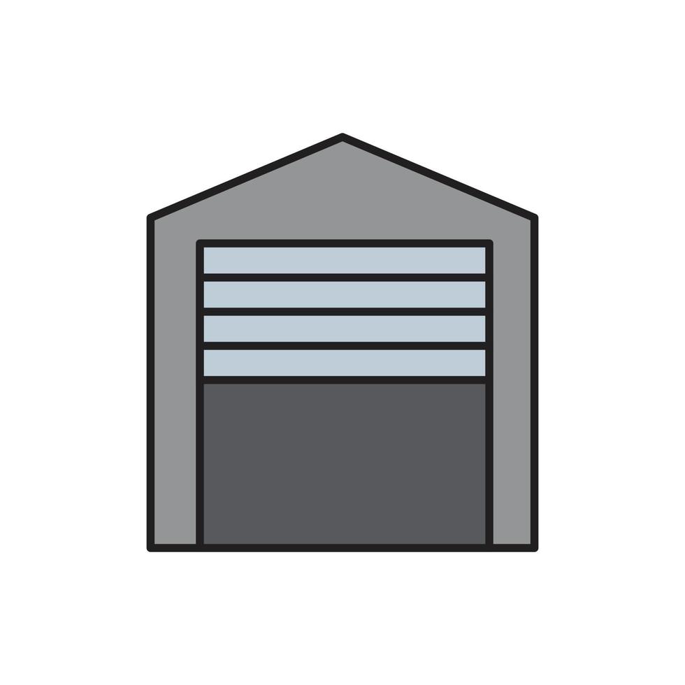 cor do ícone da garagem para o site, apresentação do símbolo vetor