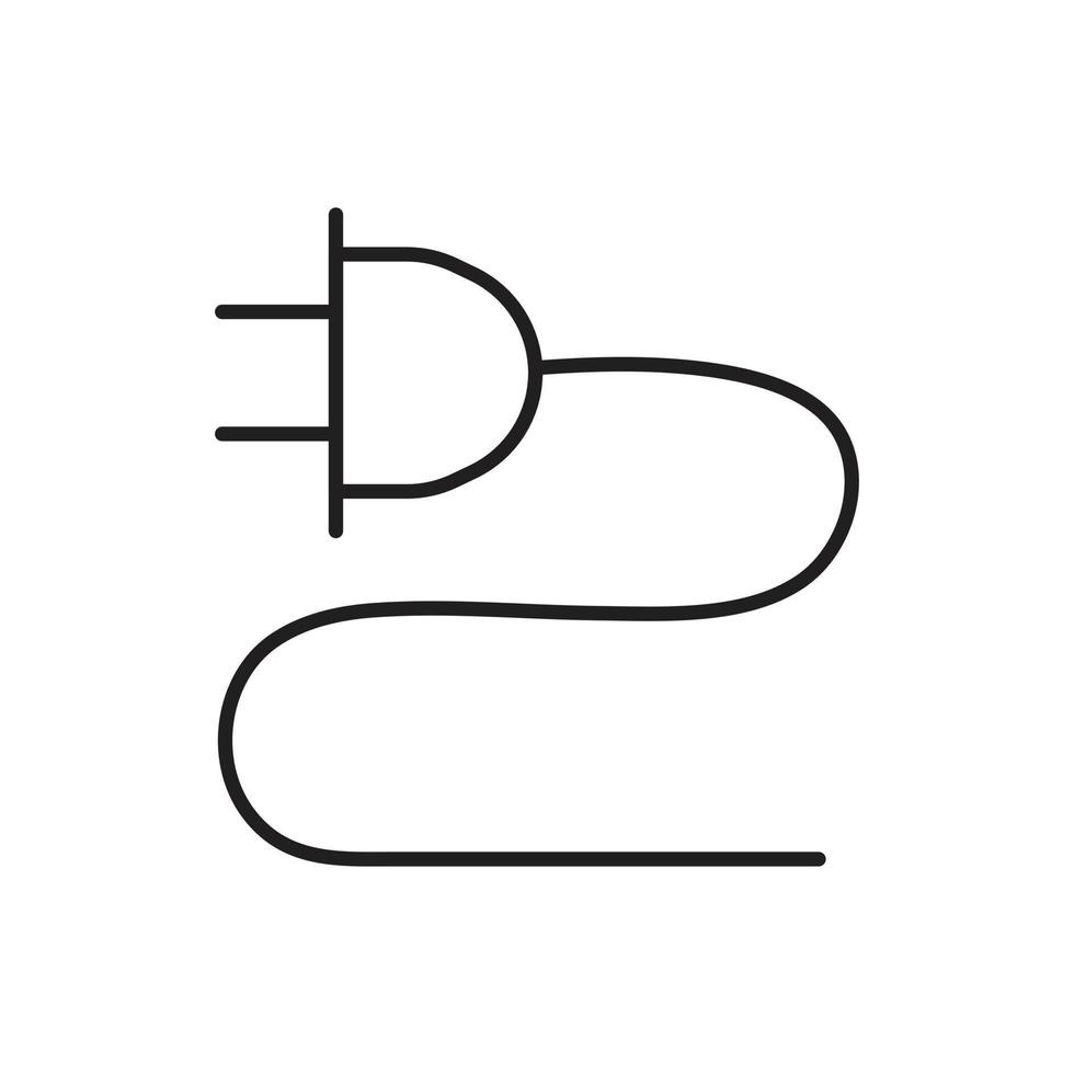 ícone de fio de cabo para site, símbolo, apresentação vetor