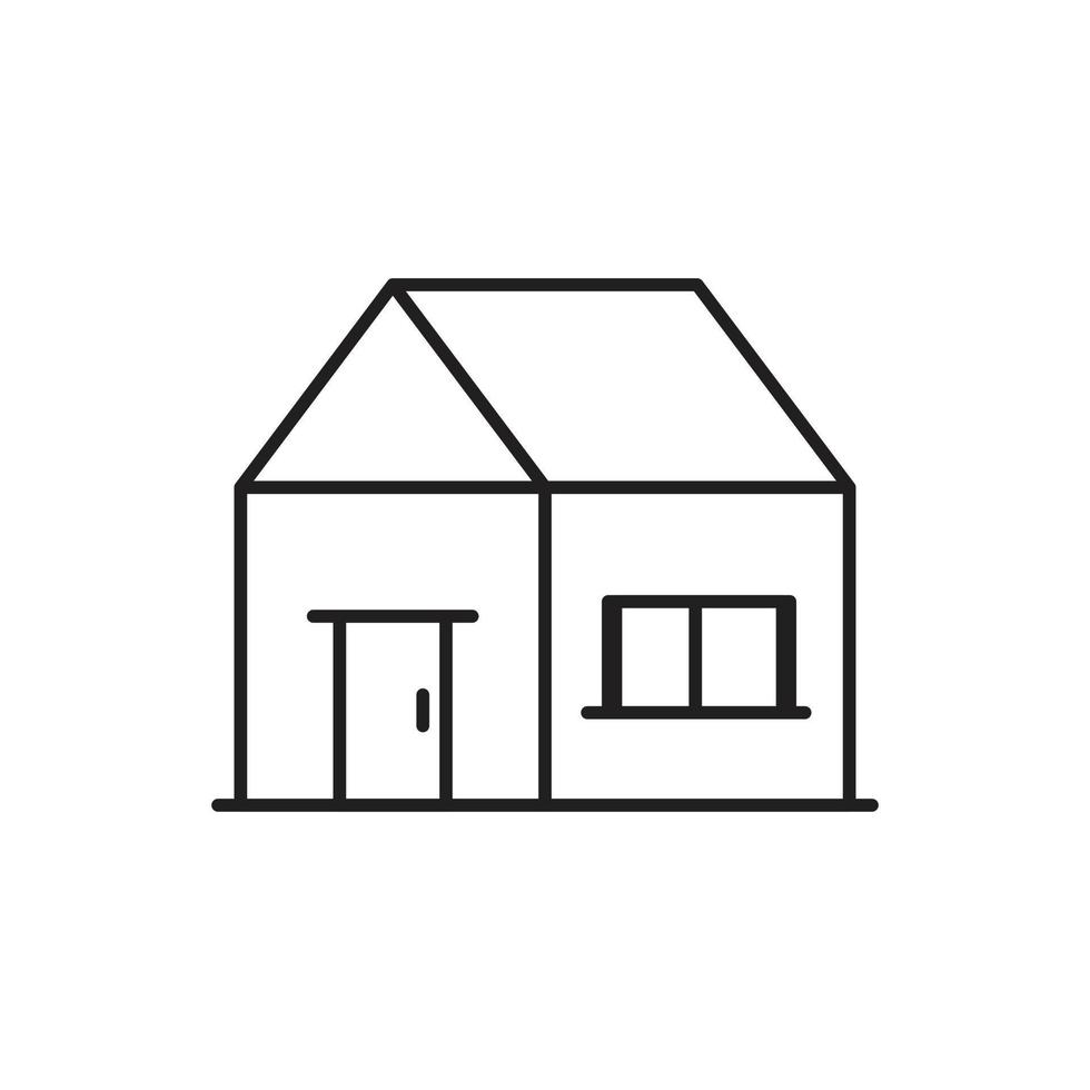 linha de ícone de casa para site, apresentação de símbolo vetor