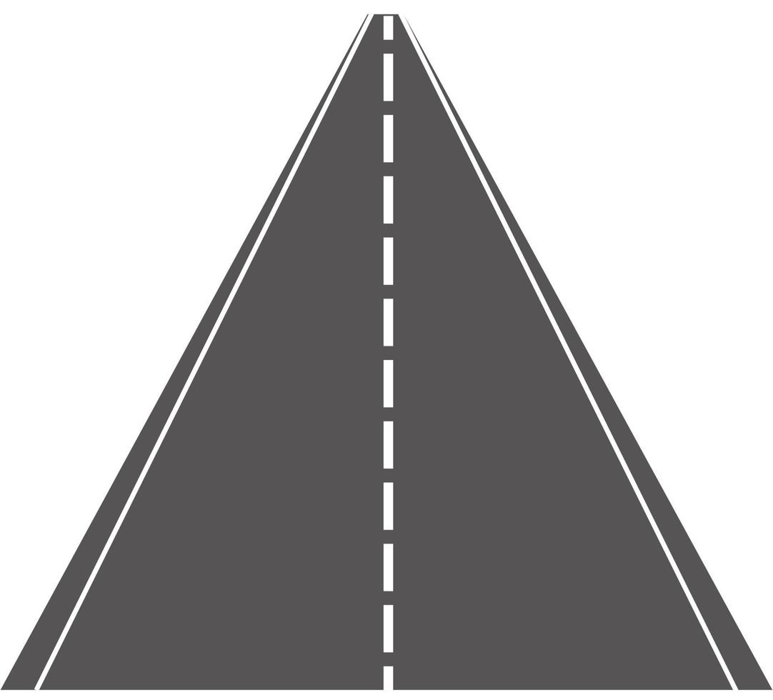 ícone de estrada. símbolo de estrada. estilo plano. vetor