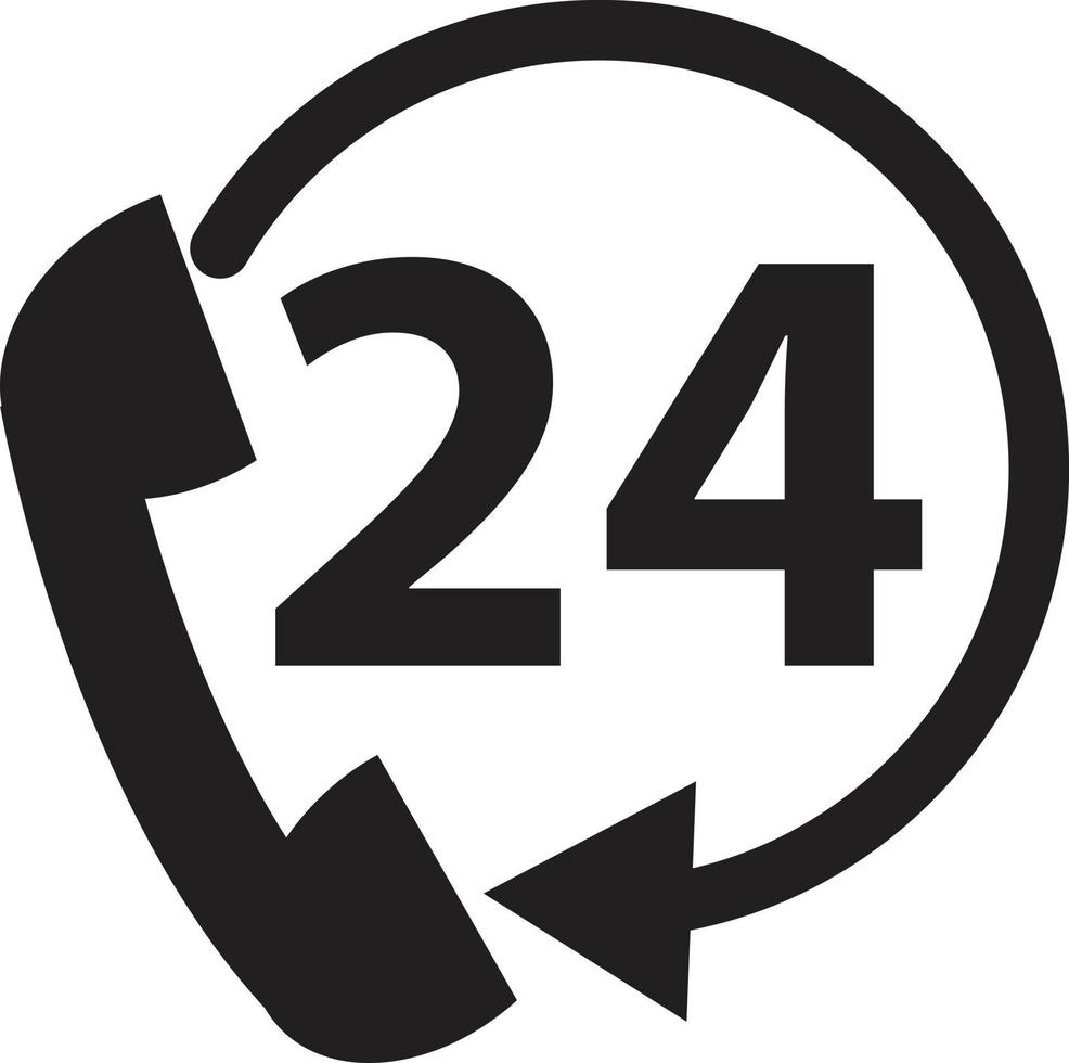 ícone de suporte por telefone. símbolo de suporte por telefone. vetor