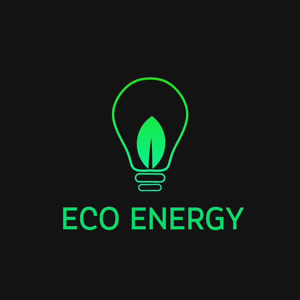 modelo logotipo eco energia vetor