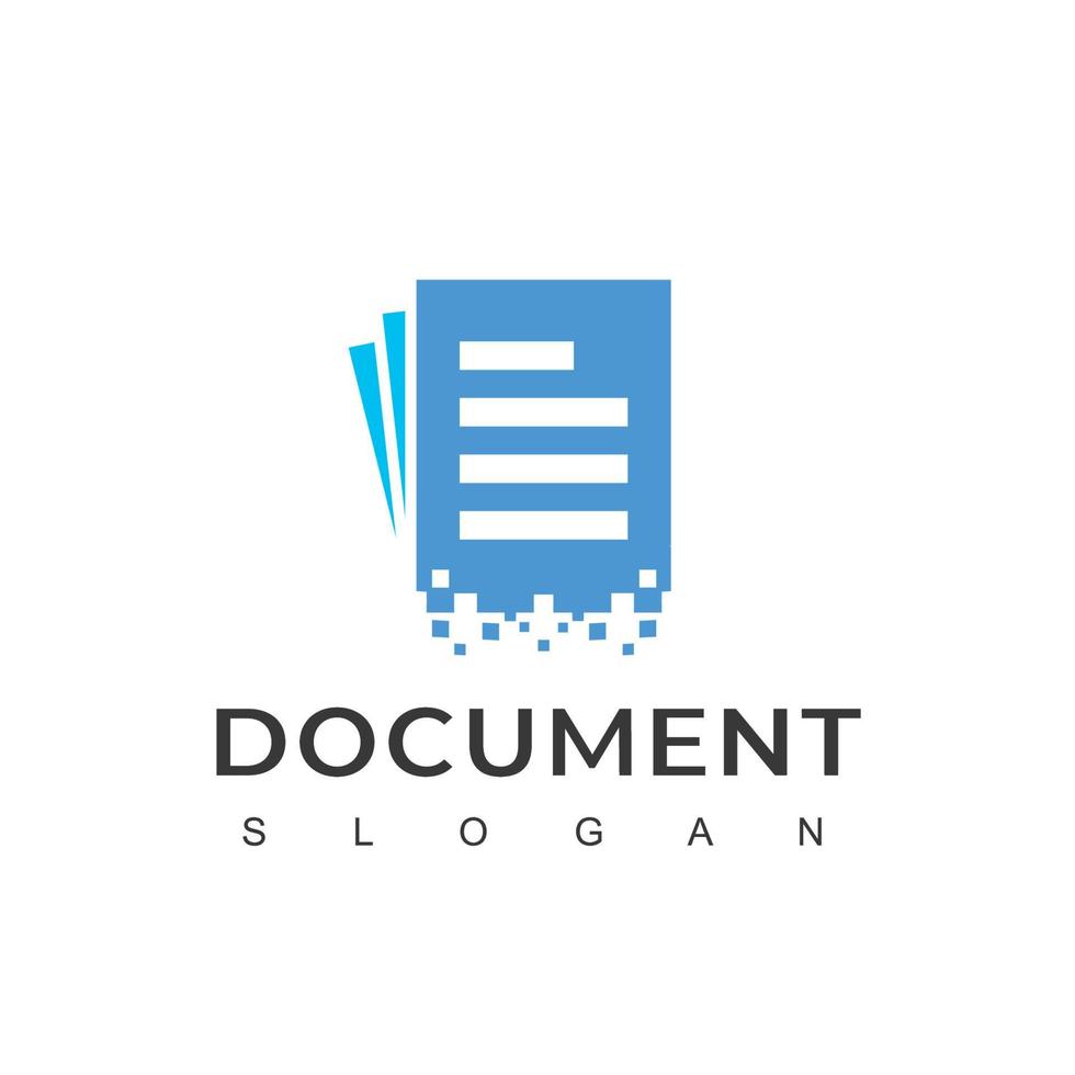 vetor de design de logotipo de documento
