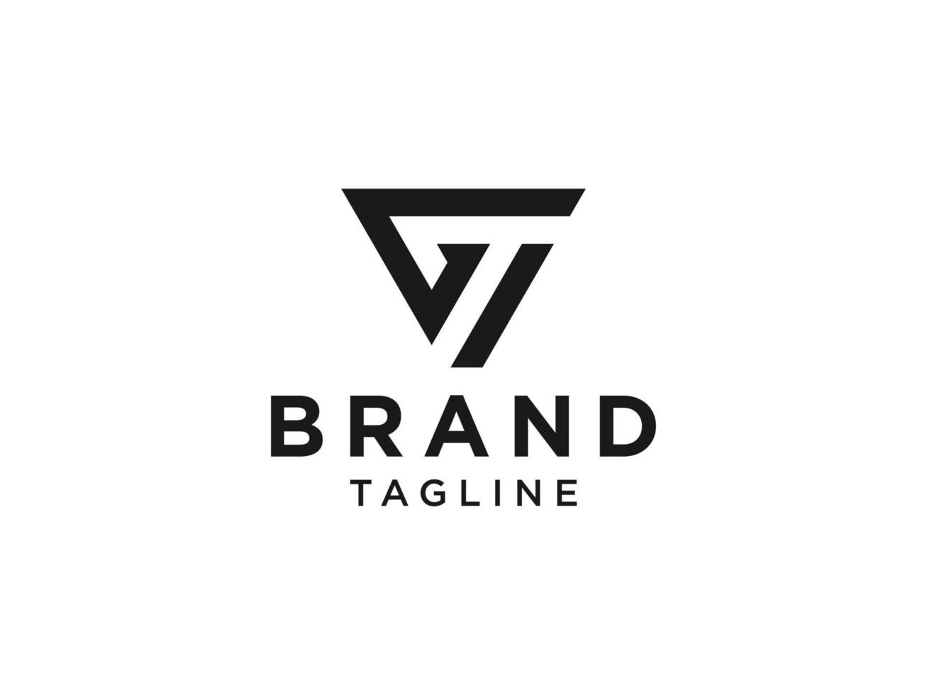 logotipo abstrato letra inicial g. estilo de seta arredondada linear preta. utilizável para logotipos de negócios e tecnologia. elemento de modelo de design de logotipo de vetor plana.