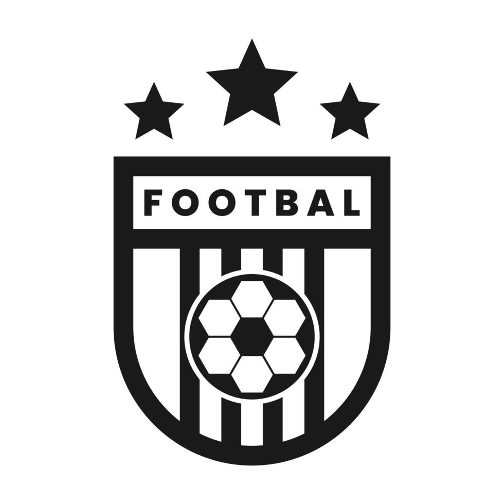 modelo de design de logotipo de clube de futebol vetor
