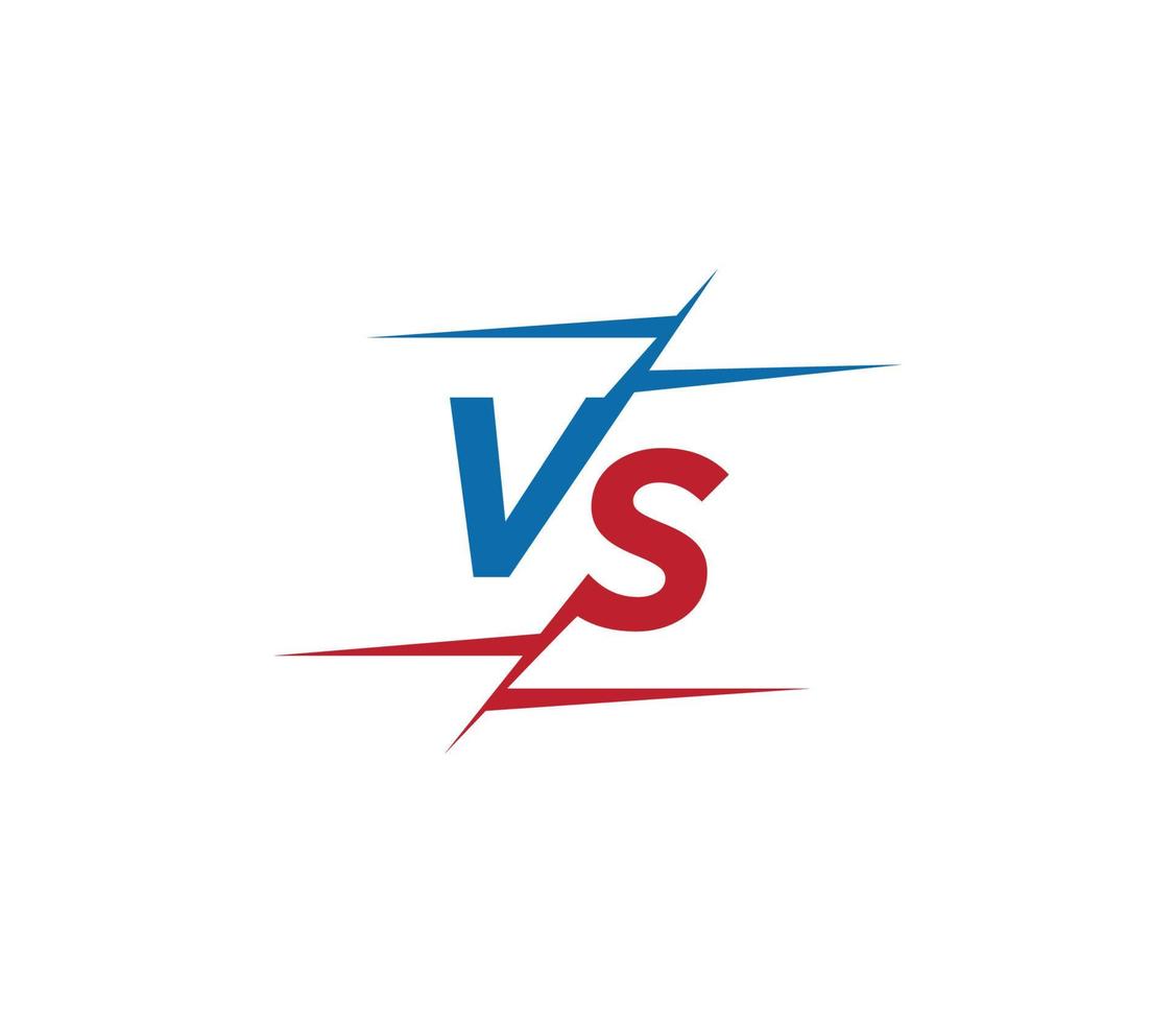 modelo de design de logotipo versus ou vs vetor