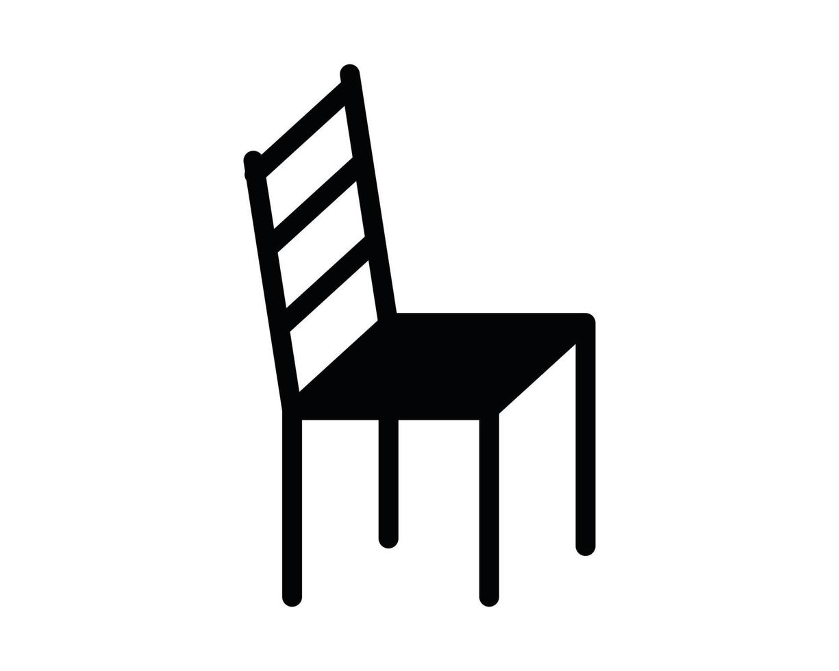 modelo de design de logotipo de vetor de ícone de cadeira