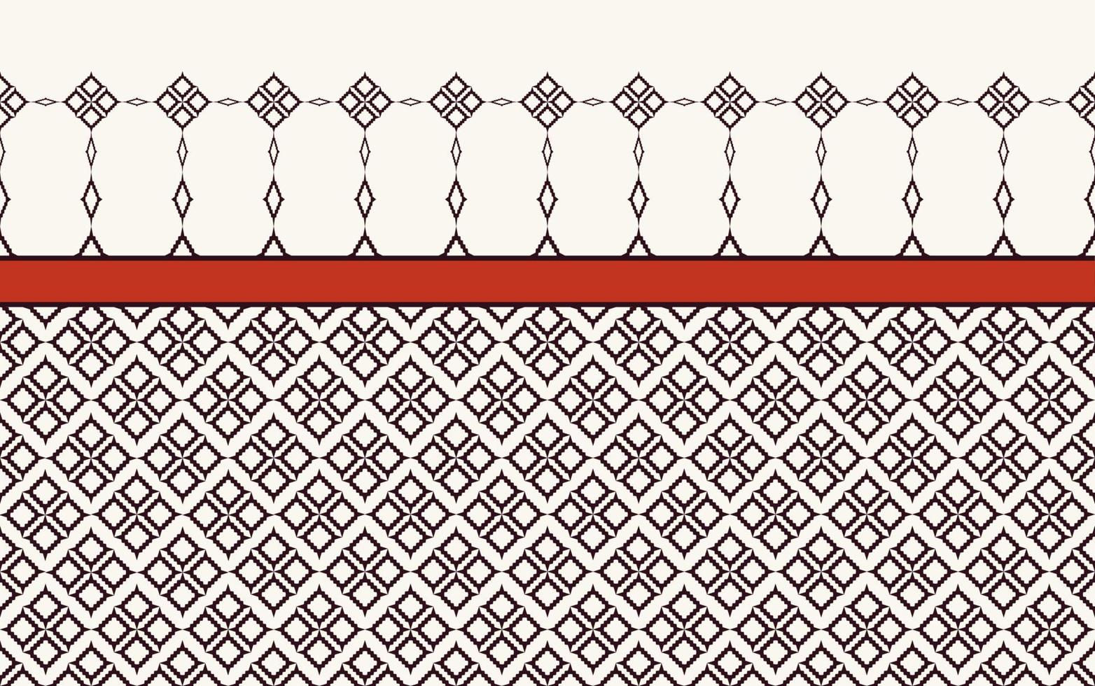 ikat geométrico tradicional com fundo de padrão sem emenda de estilo de cor de tom bege. uso para tecidos, têxteis, elementos de decoração. vetor