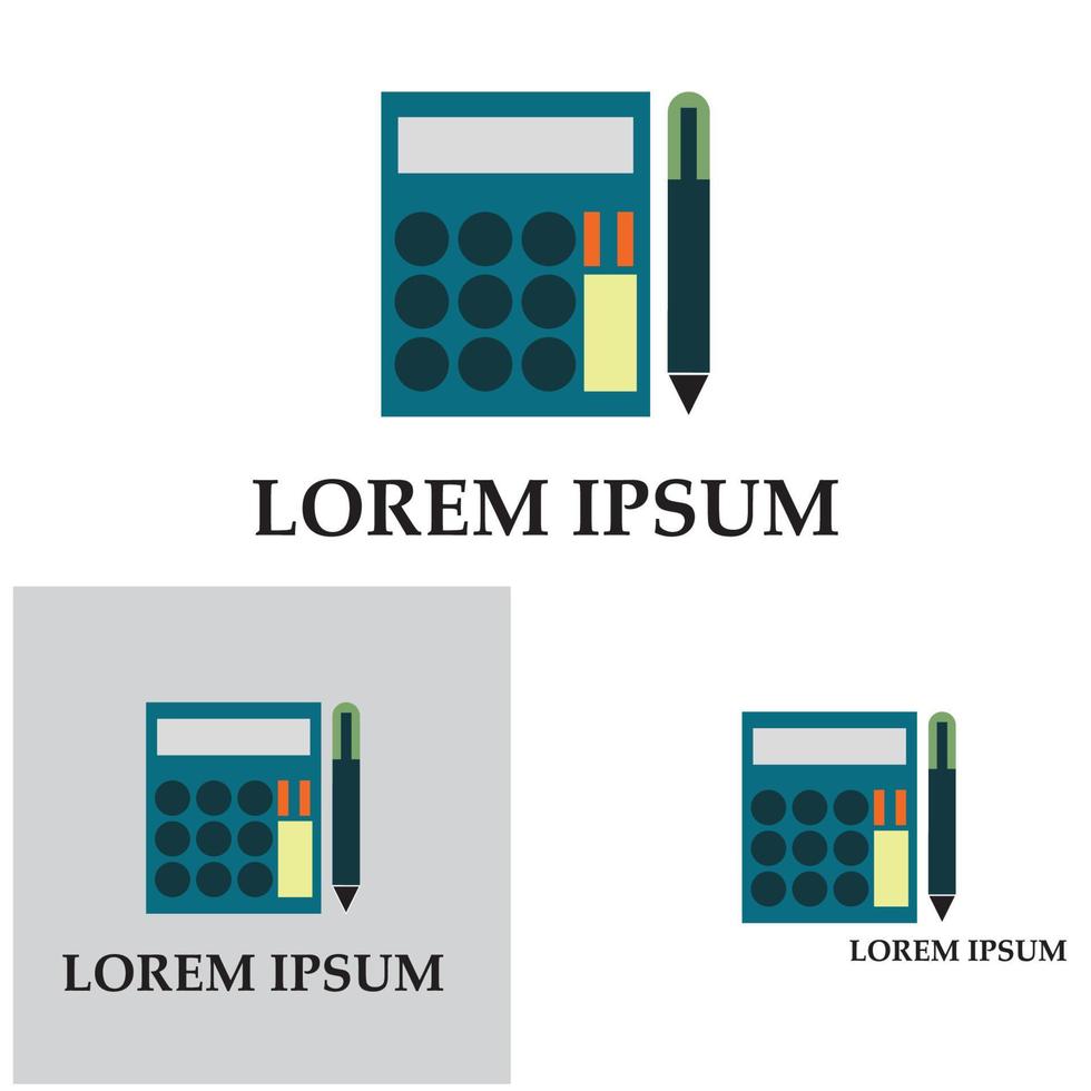 ilustração vetorial de contabilidade. vetor de logotipo de ícone bancário e financeiro