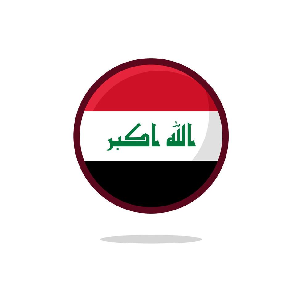 ícone da bandeira do iraque vetor