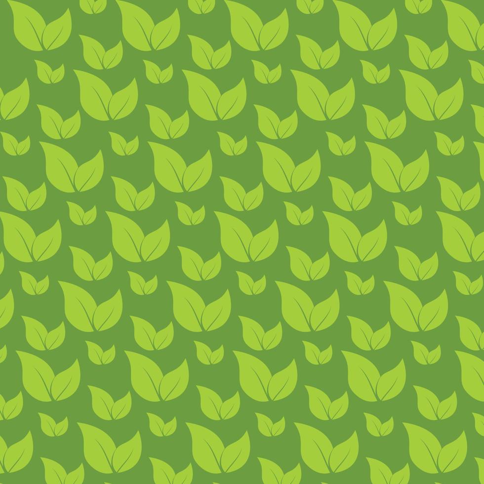 uma textura verde amarela de padrões de folhas, design de fundo vetorial de folhas vetor