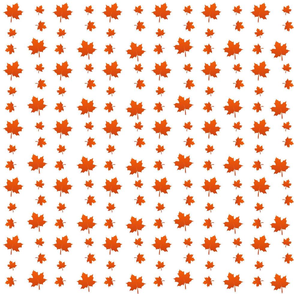 padrão de folhas de bordo vermelho sobre fundo branco. design de textura na folha de outono do conceito de maple como um conceito temático sazonal usado no ícone, logotipo do clima de outono vetor
