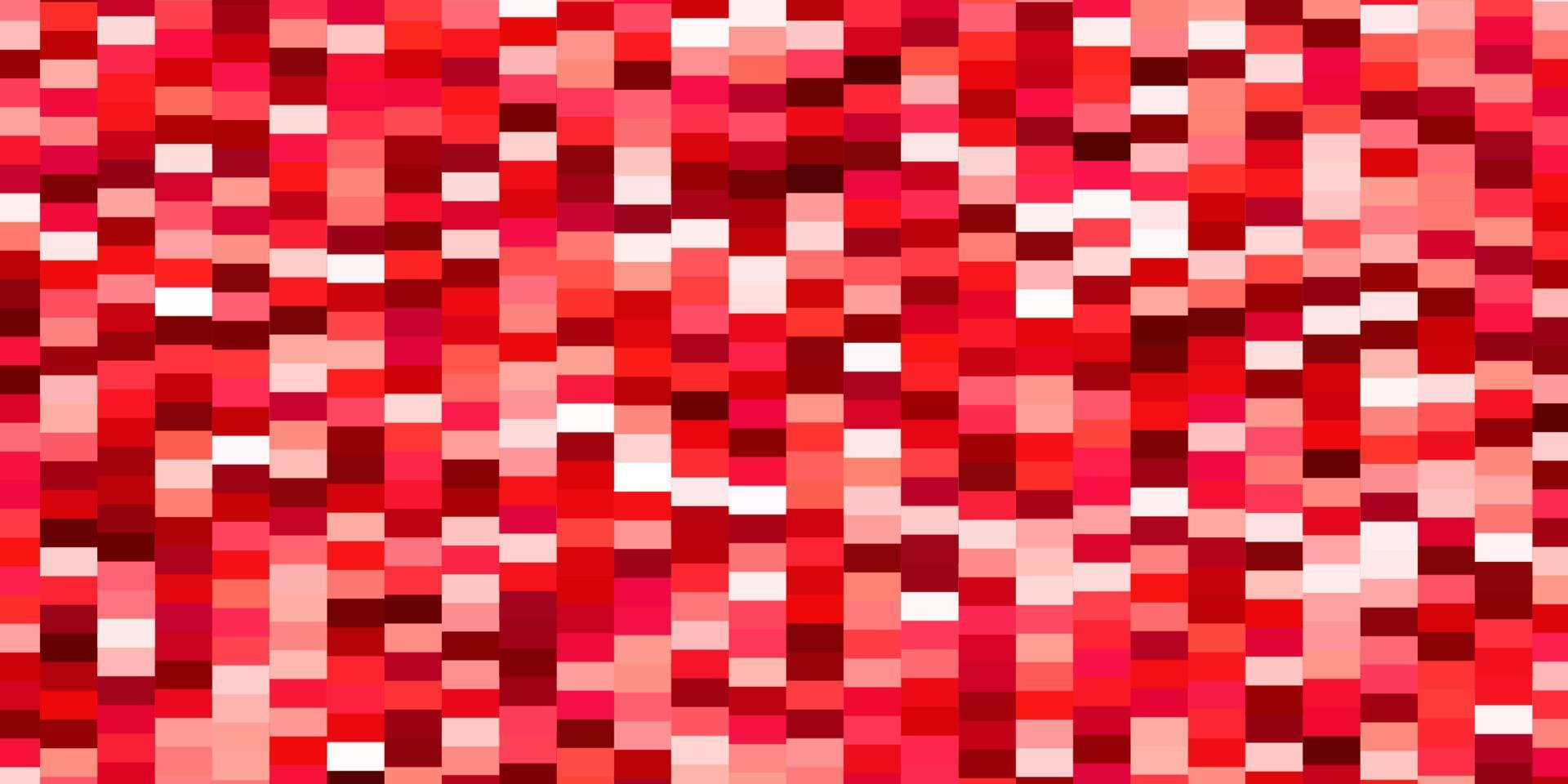 textura vector vermelho claro em estilo retangular.