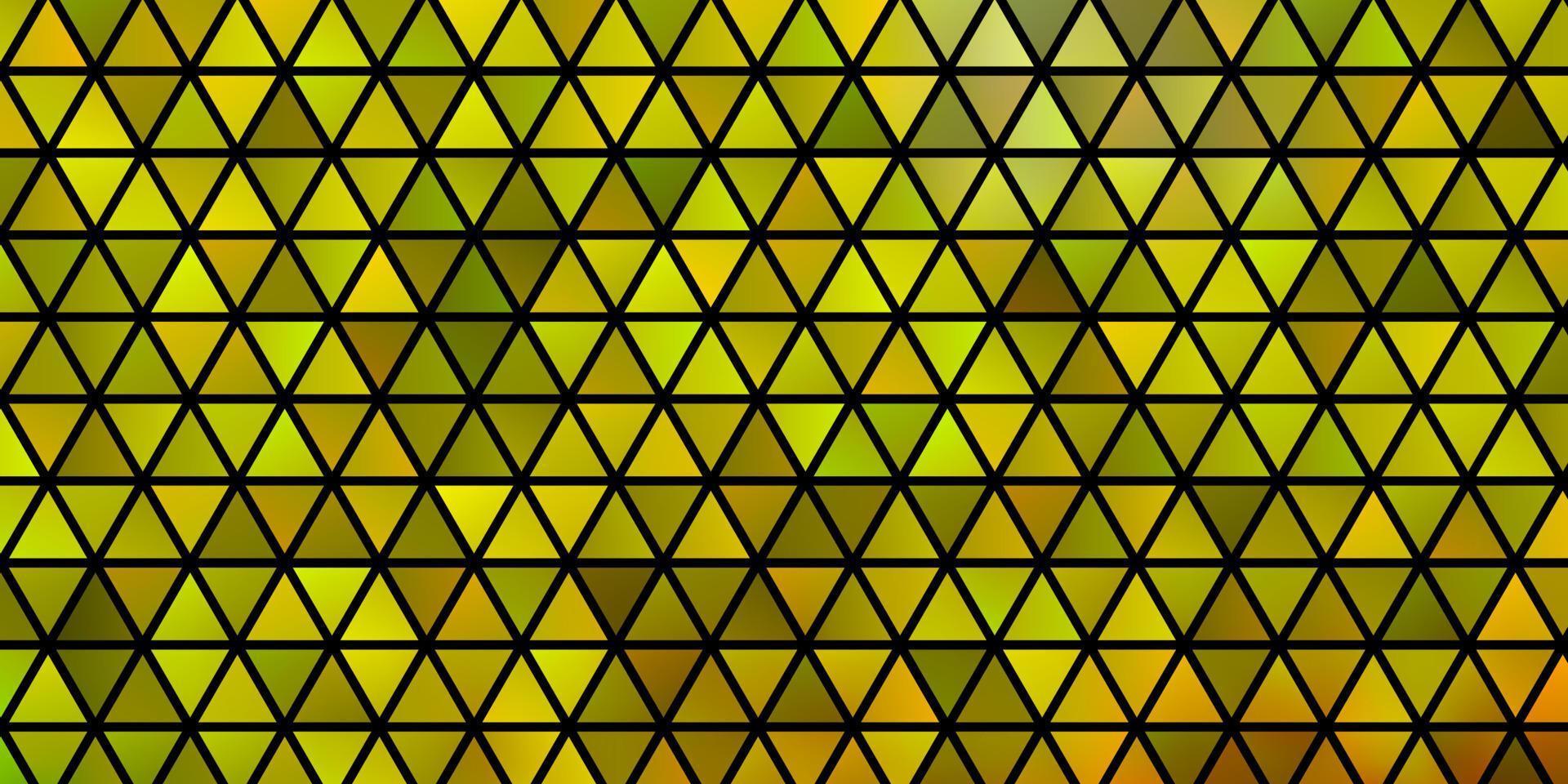 padrão de vetor vermelho e amarelo claro com estilo poligonal.