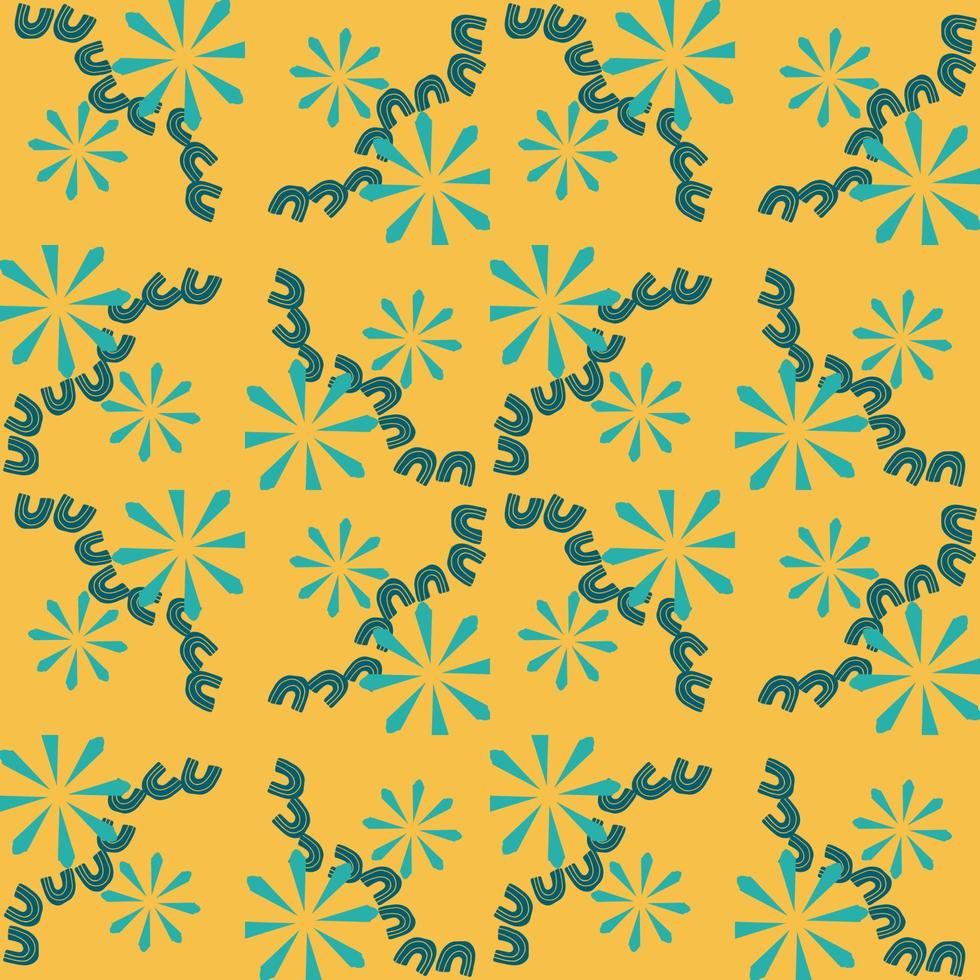 abstrato colorido doodle flor geométrica padrão sem emenda. fundo floral. mosaico, ornamento de telha geo. vetor