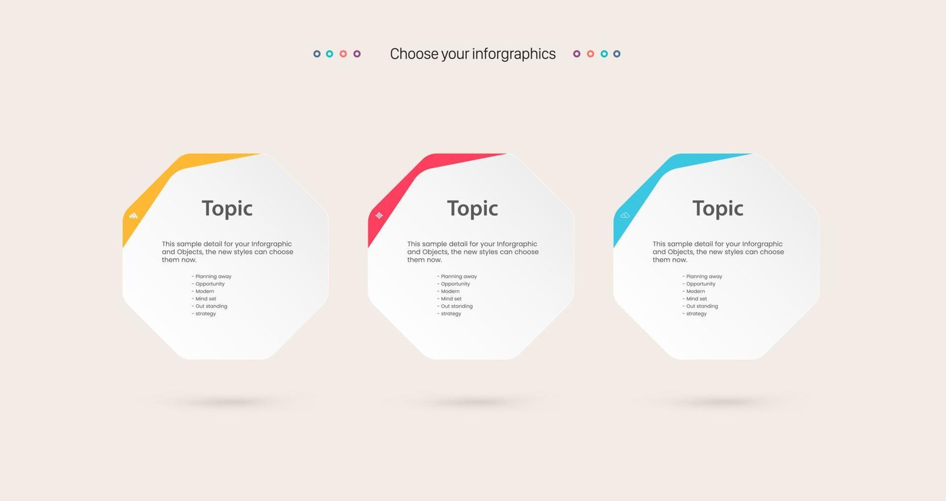 8 opções ou etapas de infográficos para conceito de negócios com design de rótulo infográfico vetorial que pode ser usado para banner de apresentações, layout de fluxo de trabalho, diagrama de processo, fluxograma vetor