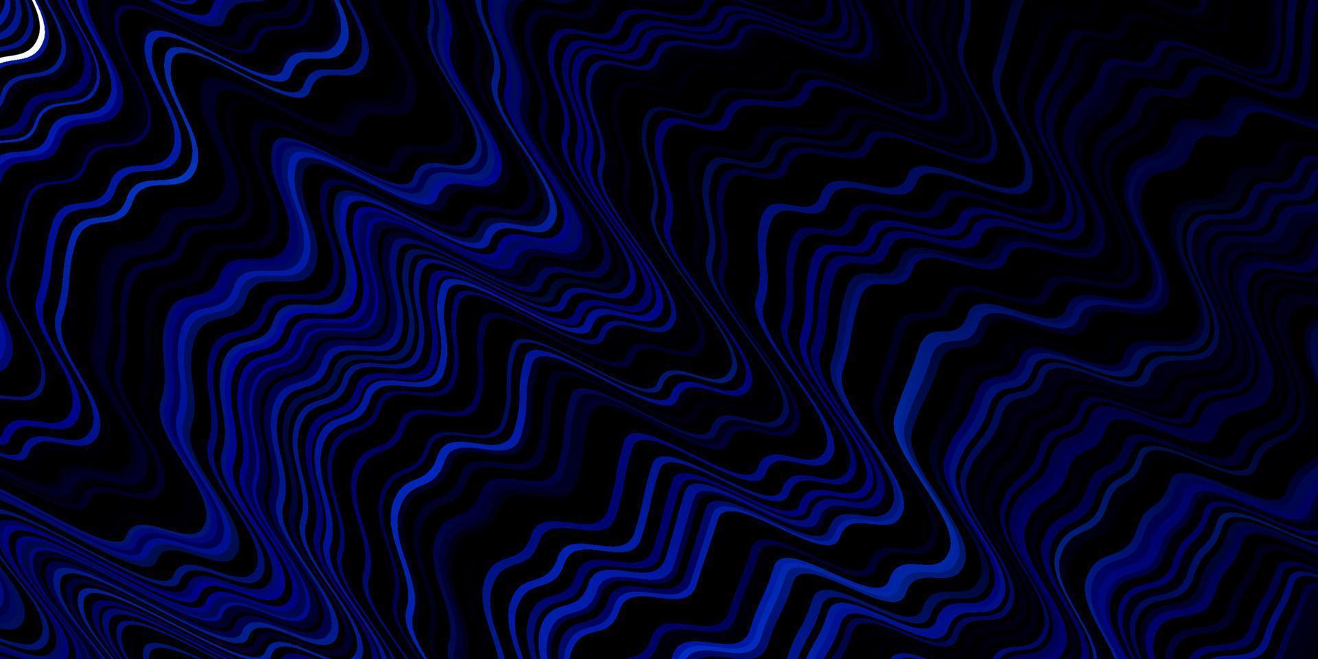 textura vector azul escuro com curvas.