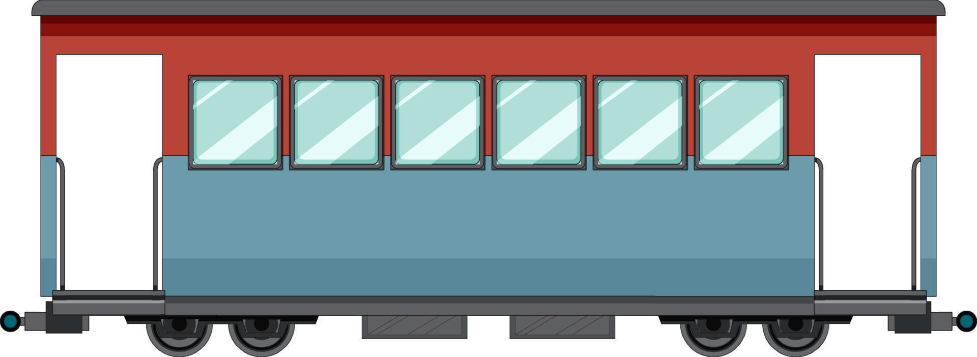 contêiner de carga do trem de carga em fundo branco vetor