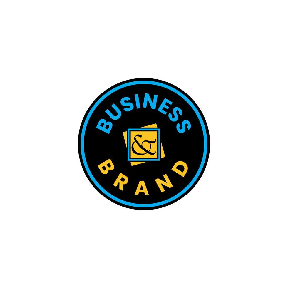 modelo de distintivo de logotipo de círculo bom para muitas empresas de negócios vetor