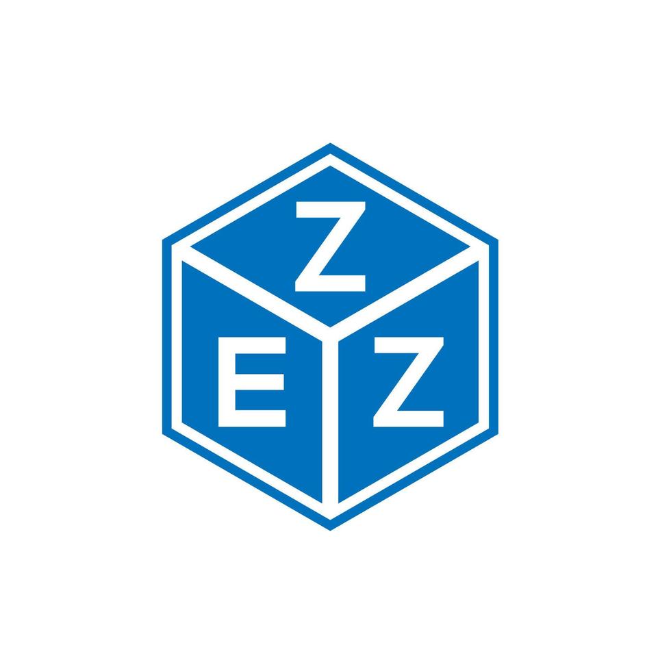 design de logotipo de carta zez em fundo branco. conceito de logotipo de letra de iniciais criativas zez. design de letra zez. vetor