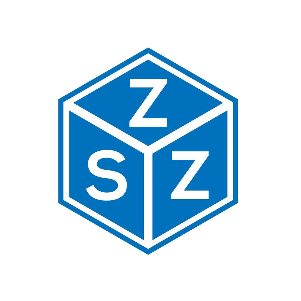 design de logotipo de letra zsz em fundo branco. conceito de logotipo de letra de iniciais criativas zsz. design de letra zsz. vetor