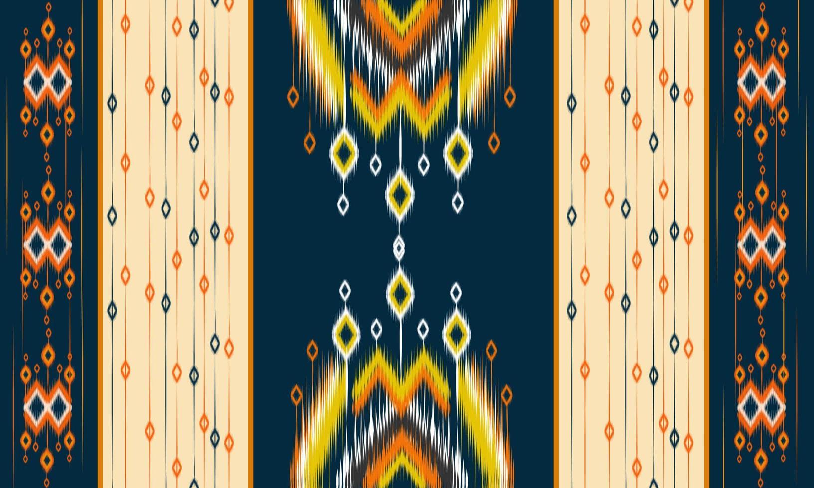 projeto tradicional padrão geométrico étnico oriental para plano de fundo, tapete, papel de parede, roupas, embrulho, batik, tecido, ilustração vetorial. Estilo bordado. vetor