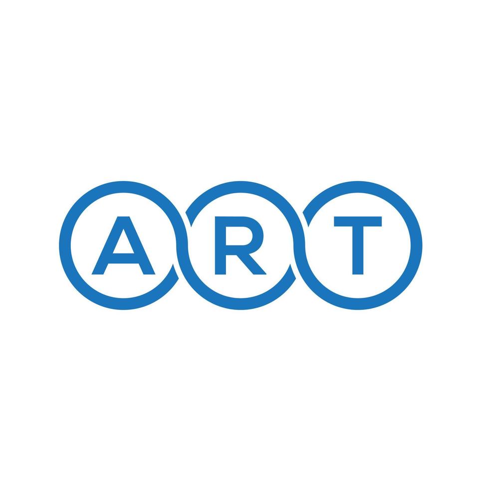 conceito de logotipo de letra de iniciais criativas de arte. carta de arte design.art design de logotipo de carta em fundo branco. conceito de logotipo de letra de iniciais criativas de arte. design de carta de arte. vetor