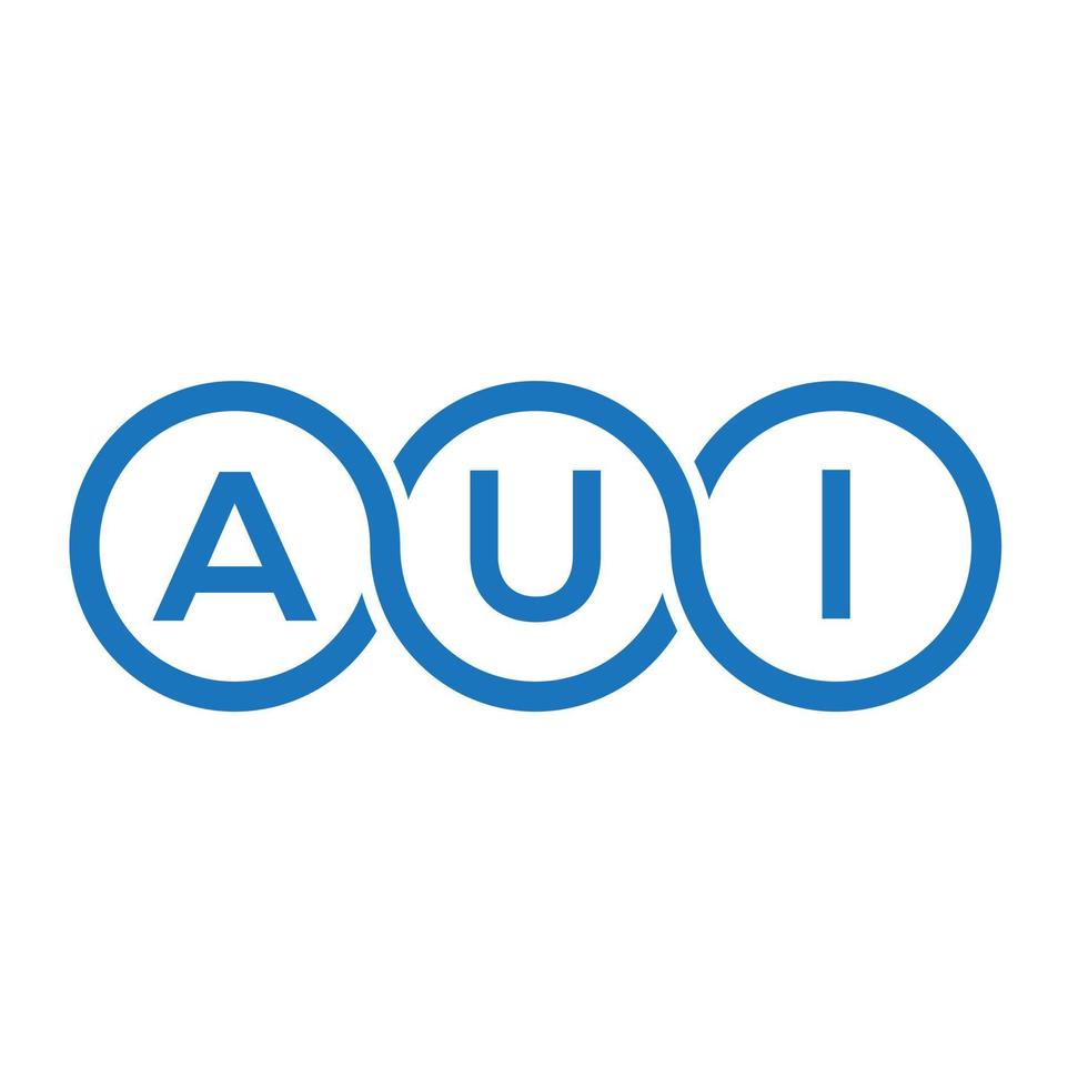 design de logotipo de carta au em fundo branco. conceito de logotipo de letra de iniciais criativas au. design de letra au. vetor