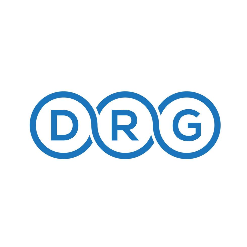 design de logotipo de carta de drg em fundo preto background.drg criativo logotipo de carta concept.drg design de carta de vetor de iniciais.
