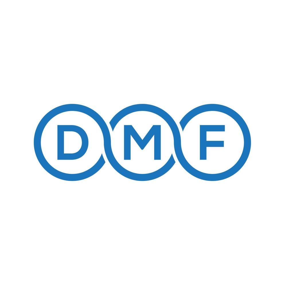 dmf carta logotipo design em preto background.dmf iniciais criativas carta logotipo concept.dmf vector carta design.