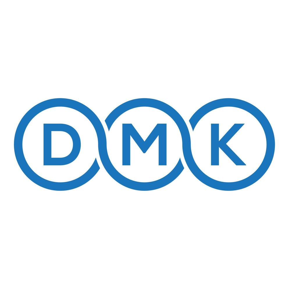 dmk carta logotipo design em preto background.dmk iniciais criativas carta logotipo concept.dmk vector carta design.