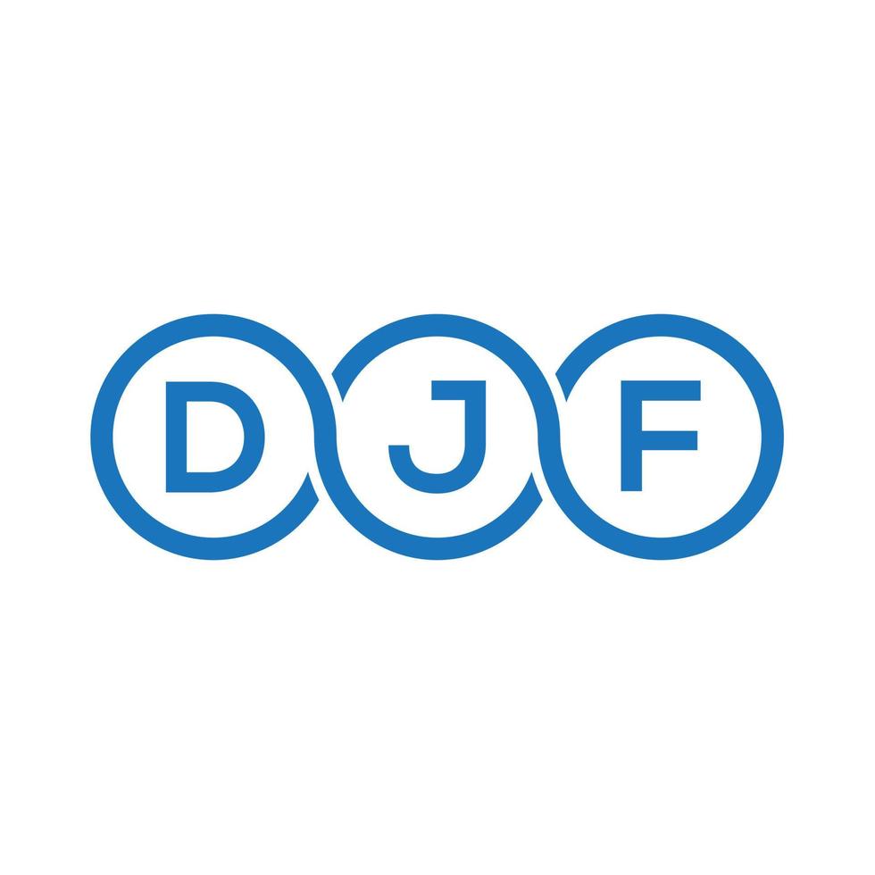 djf carta logotipo design em preto background.djf iniciais criativas carta logotipo concept.djf vector carta design.