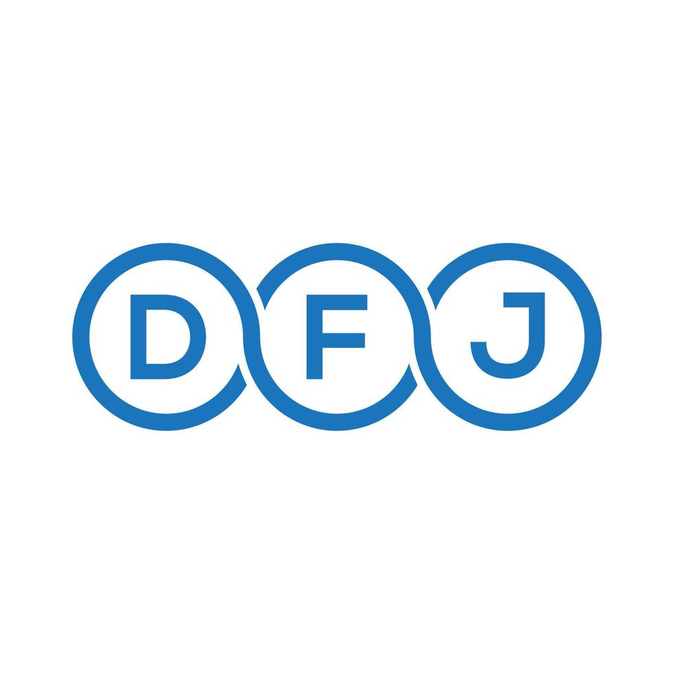 dfj carta logotipo design em preto background.dfj iniciais criativas carta logotipo concept.dfj vector carta design.