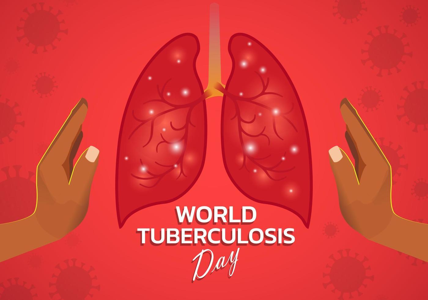 dia mundial da tuberculose, 24 de março. conceito de dia da solidariedade médica. ilustração vetorial. vetor