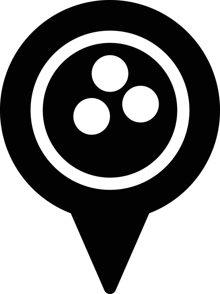 ilustração vetorial de bola de localização em símbolos de qualidade background.premium. ícones vetoriais para conceito e design gráfico. vetor
